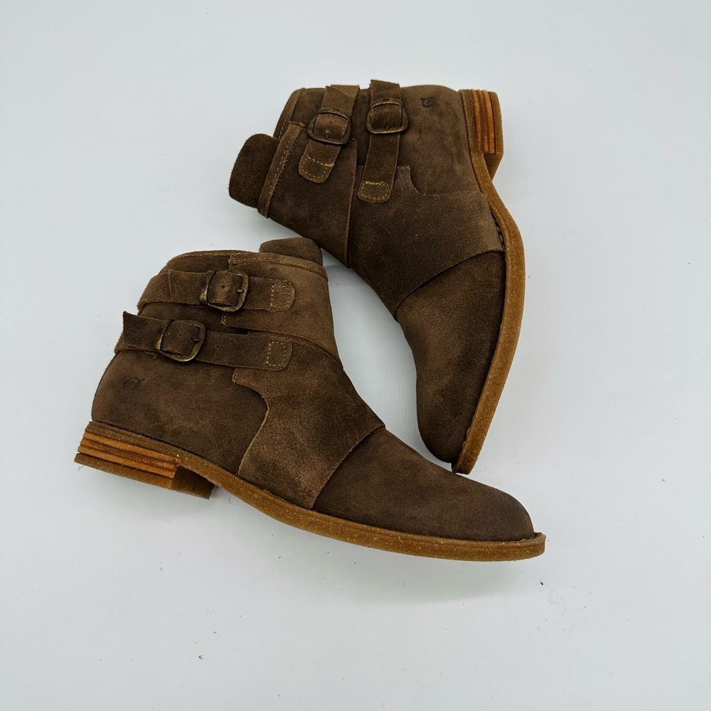 Born  MORAGA  Suede Ankle Booties - Picture 4 of 7